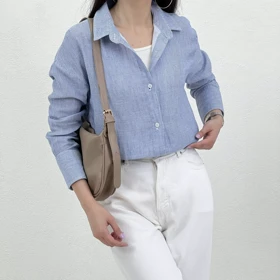 شومیز زنانه لینن راه راه