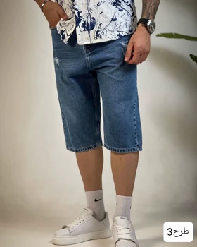 شلوارک مردانه جین_کد4436