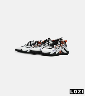 کفش کتانی بچه گانه سفید مشکی نارنجی 23 NIKE AIR JORDAN