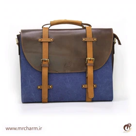 کیف چرم و برزنت مردانه آگرو 30074