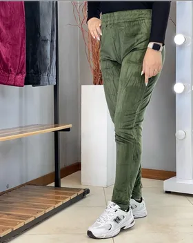 شلوار مخمل ساده