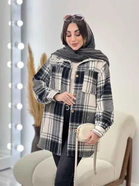 شکت چهارخونه دو جیب تبسم