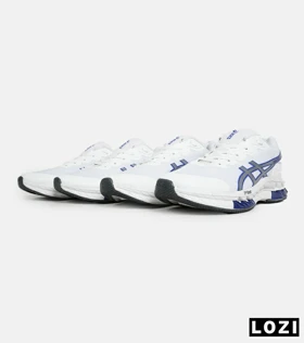 کفش کتانی مردانه سفید آبی ASICS GORETEX