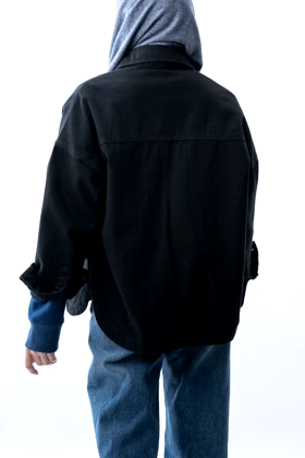 کت اف شولدر جین زنانه