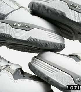 کفش کتانی سفید طوسی AMIRI MA2 Leather