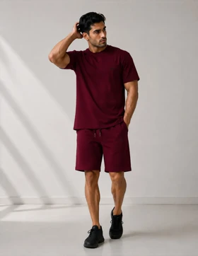 ست تیشرت و شلوارک ورزشی مردانه Red Style Red Urban M