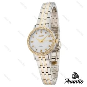 ساعت الکسا A0107 زنانه طلایی سیلور دورنگین w-10090