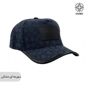 کلاه کپ زنانه طرح کوچ (سرمه ای مشکی)