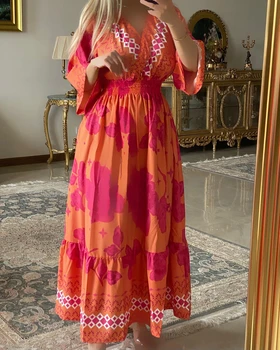 پیراهن ساحلی گل