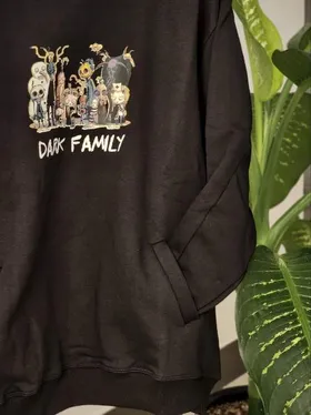 هودی سایز بزرگ dark family