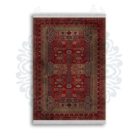 *جدید* فرشینه از جنس پارچه شانل مخمل ترک طرح فانتزی برند دفه کد 630