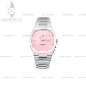 ساعت مچی امگا سیمستر نوستالژی سیلور صفحه صورتی Omega Seamaster