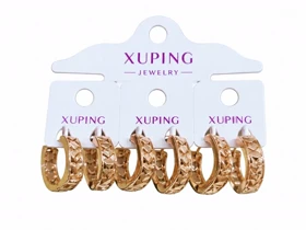 گوشواره xuping طرح طلا کد pux02 رنگ ثابت هورآن مارکت