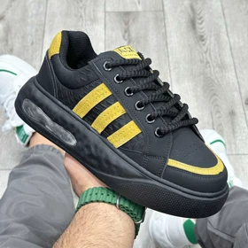 کفش و کتانی لژدار مردانه مدل آدیداس ADIDAS رنگ مشکی زرد