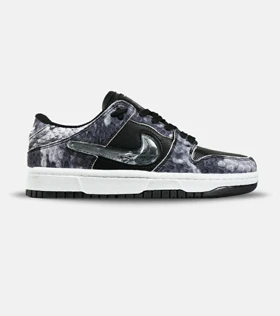 کفش کتانی مردانه و زنانه مشکی زغالی NIKE dunk low steam puppet