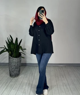 مانتو دکمه دار بیسکا 2