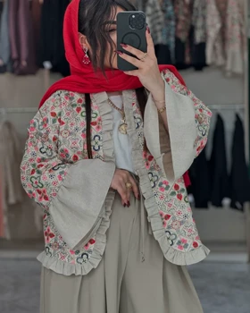 کت سوزن دوزی لینن