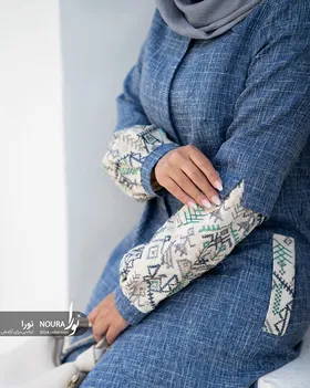 مانتو پامچال آبی