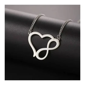گردنبند عشق نامحدود نقره و زنجیر نقره 925