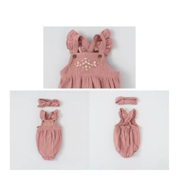 رامپر دخترانه نیلوفر ایندیگو