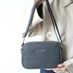 کیف زنانه دوشی مدل ماگریتا (طوسی تیره)