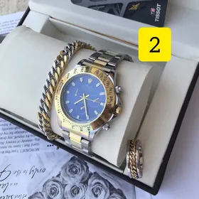 ست ساعت رولکس دستبند کارتیر انگشتر مردانه 650710810