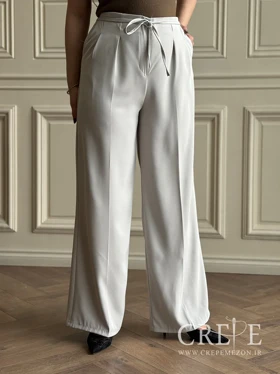 شلوار بگ جلو پیله کمردار قد 106