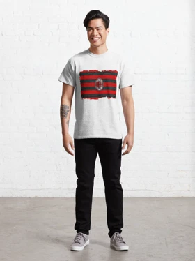 تیشرت لانگ ورزشی آ.ث میلان تیشرت لانگ Ac milan طرح AC Milan