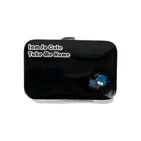 جاکارتی تلبتی ورنی مدل سگ چشمک زن (مشکی)