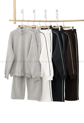 ست مردانه سویشرت شلوار گرم دارکد20000045