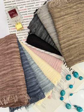 شال نخی دورریش سیمپل 20685