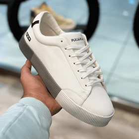 کفش ونس مدل پول اند بیر pull&bear رنگ سفید