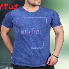 تیشرت مردانه BLACKSQVAD سنگشور آبی