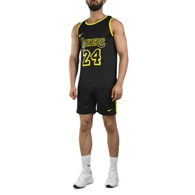 ست رکابی و شلوارک ورزشی مردانه لیکرز مدل PY-Nike 24 مشکی