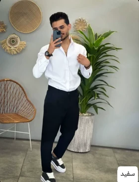 پیراهن پارچه ای ساده_کد4451