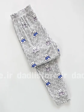 ست هودی و شلوار مخمل وارداتی طرح خرس