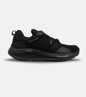 کفش کتانی طبی زنانه و مردانه مشکی SKECHERS archfit v02