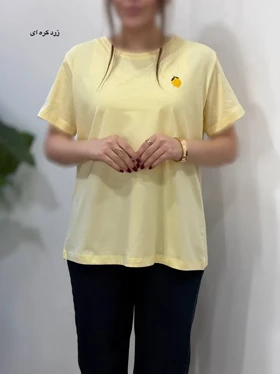 تیشرت زنانه گلدوزی آیسو آبنبات