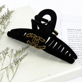 کلیپس مو زنانه مدل مخملی کد 1440