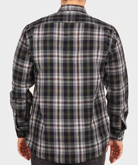 پیراهن مردانه پشمی چهارخانه سورمه ای 0161