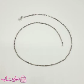 گردنبند زنانه خاویاری نقره اصل S925 وزن 3/320 گرم