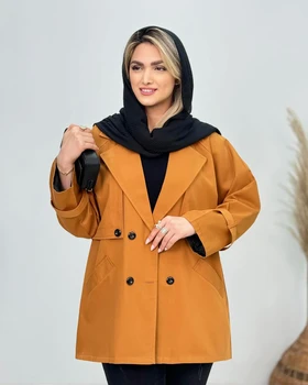 کت کتان آستردار