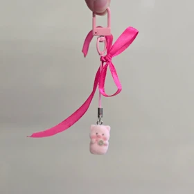 آویز و جاکلیدی خوک و دونات مخملی
