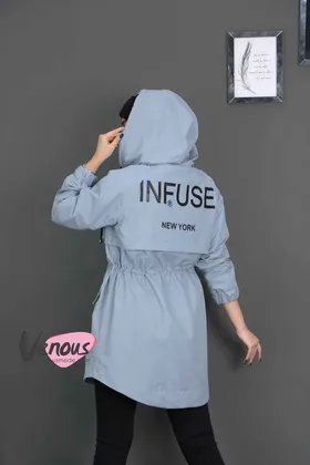 بارانی کلاهدار NEW YORK