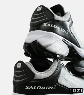 کفش کتانی مردانه و زنانه طوسی مشکی سالومون Salomon z flex connect مدل 6837