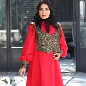 پیراهن بلند عیدانه و مجلسی مدل دلربا