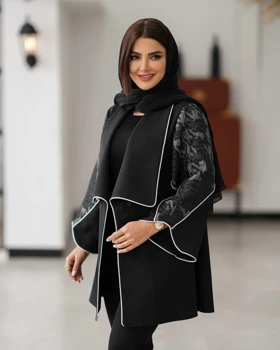کت مازراتی آستین ژاکارد مغزی دوزی