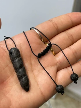 گردنبند سنگ یشم عباس آباد