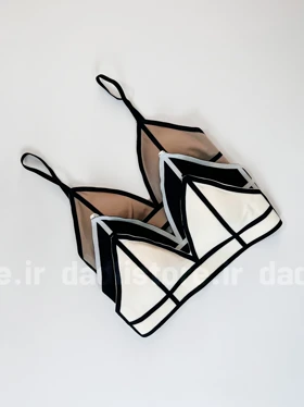 سوتین تک اسفنجی لیزری خط‌دار