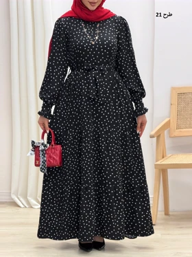 3357-پیراهن بلند پاریس